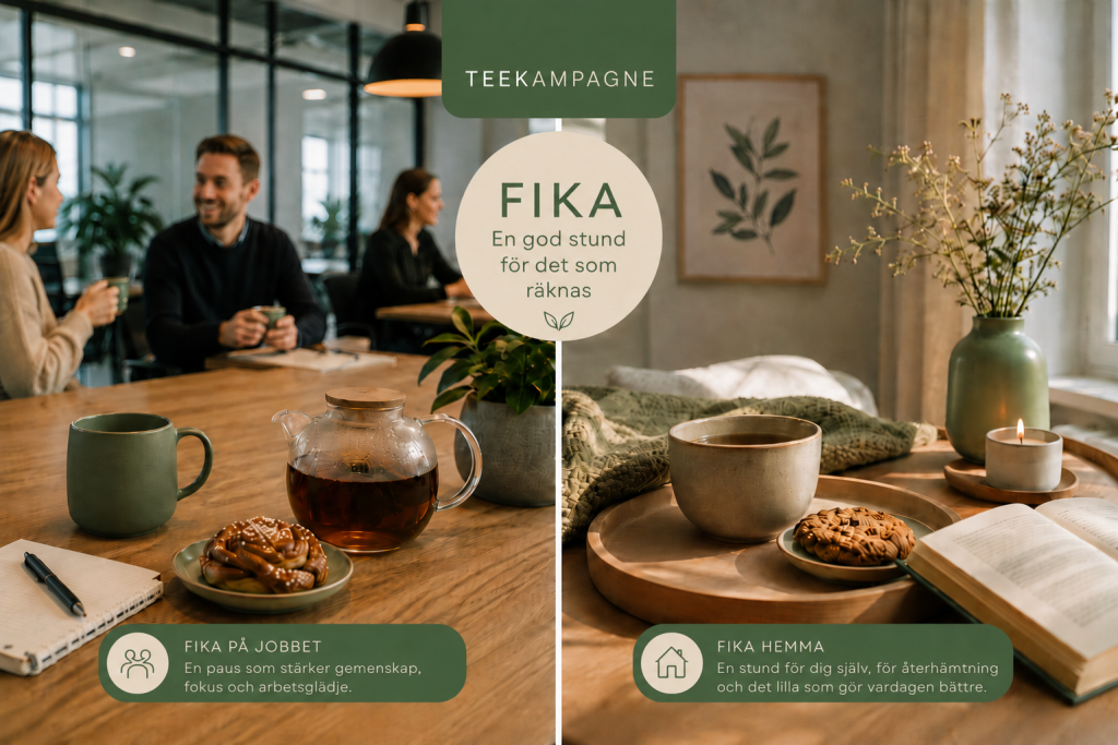 En kopp te till fikapausen